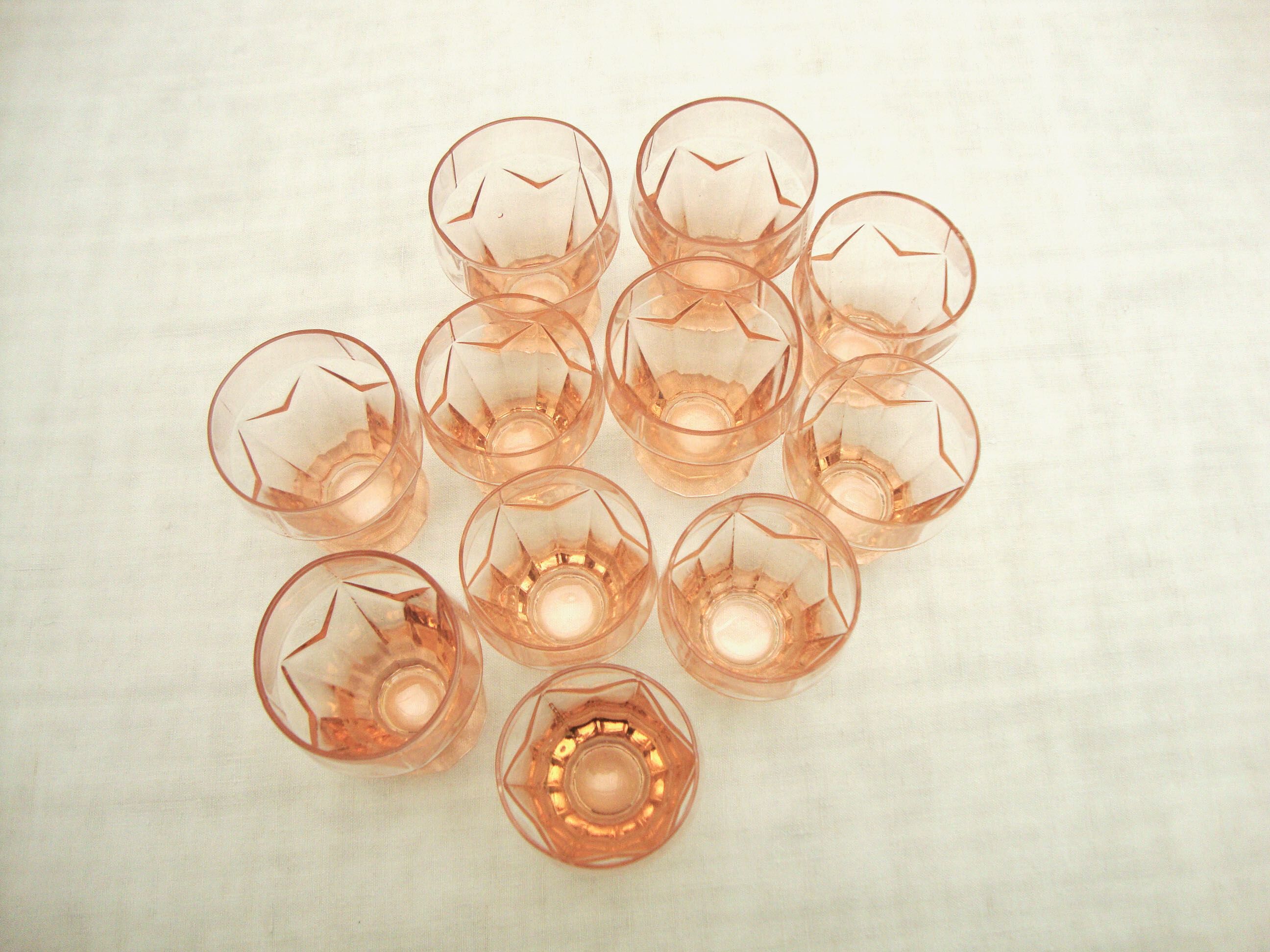Set de 11 verres gobelets art déco