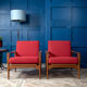 Paire de fauteuils par Illum Wikkelso pour N.Eilersen