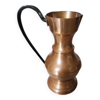 Copper jug with iron handle
