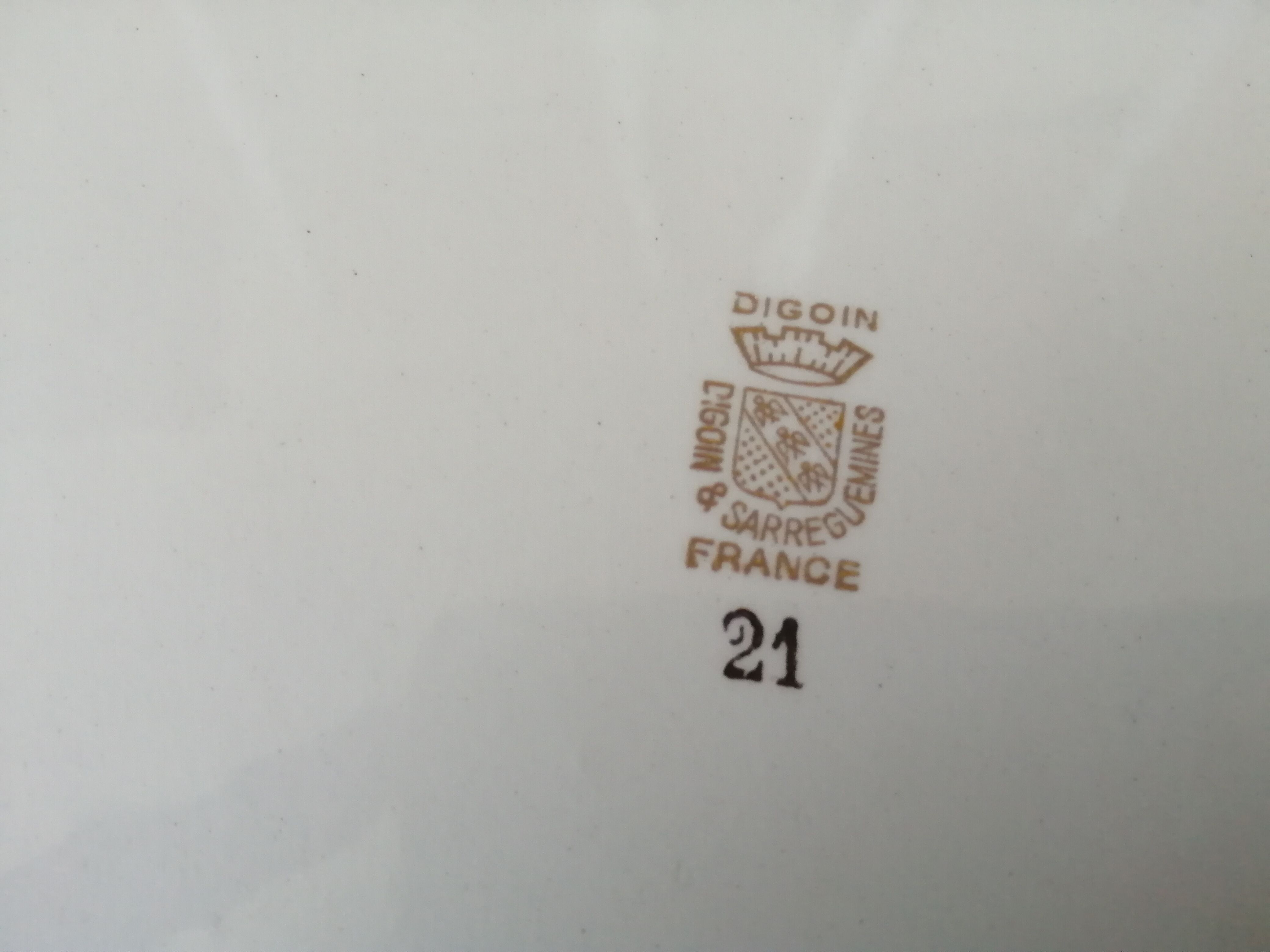 Digoin Sarreguemines vintage dish