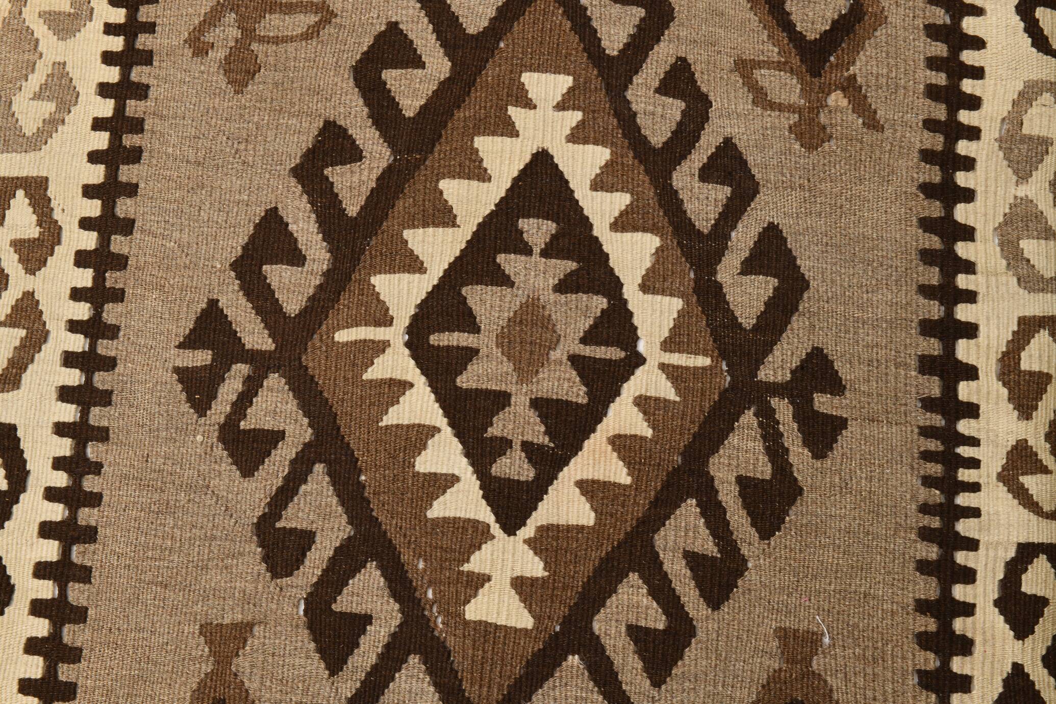4x6 Kilim Vintage Oushak Area Kilim Rug, 103x192 Cm