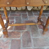 Oak sewing cart