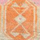 Tapis de couloir vintage orange pâle 3x13, 94x381 cm