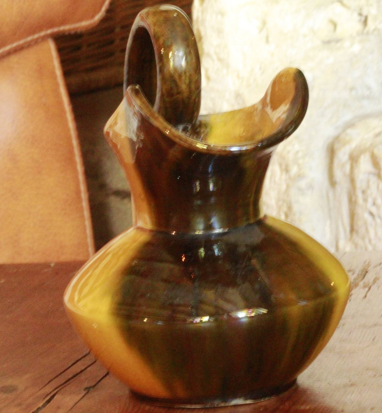 Old Vallauris ceramic jug