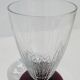 Verres à porto vin cuit apéritif décor de feuille & socle violine