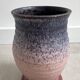 Vintage blue and pink ceramic vase