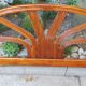 Vintage rattan headboard