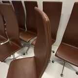 Chaise Oxford à dossier haut par Arne Jacobsen pour Fritz Hansen