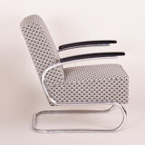 Patterned Mucke Melder armchair made in 1930s Czechia