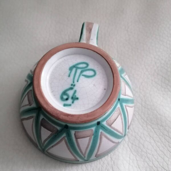 Bol et tasse signé Robert Picault Valauris