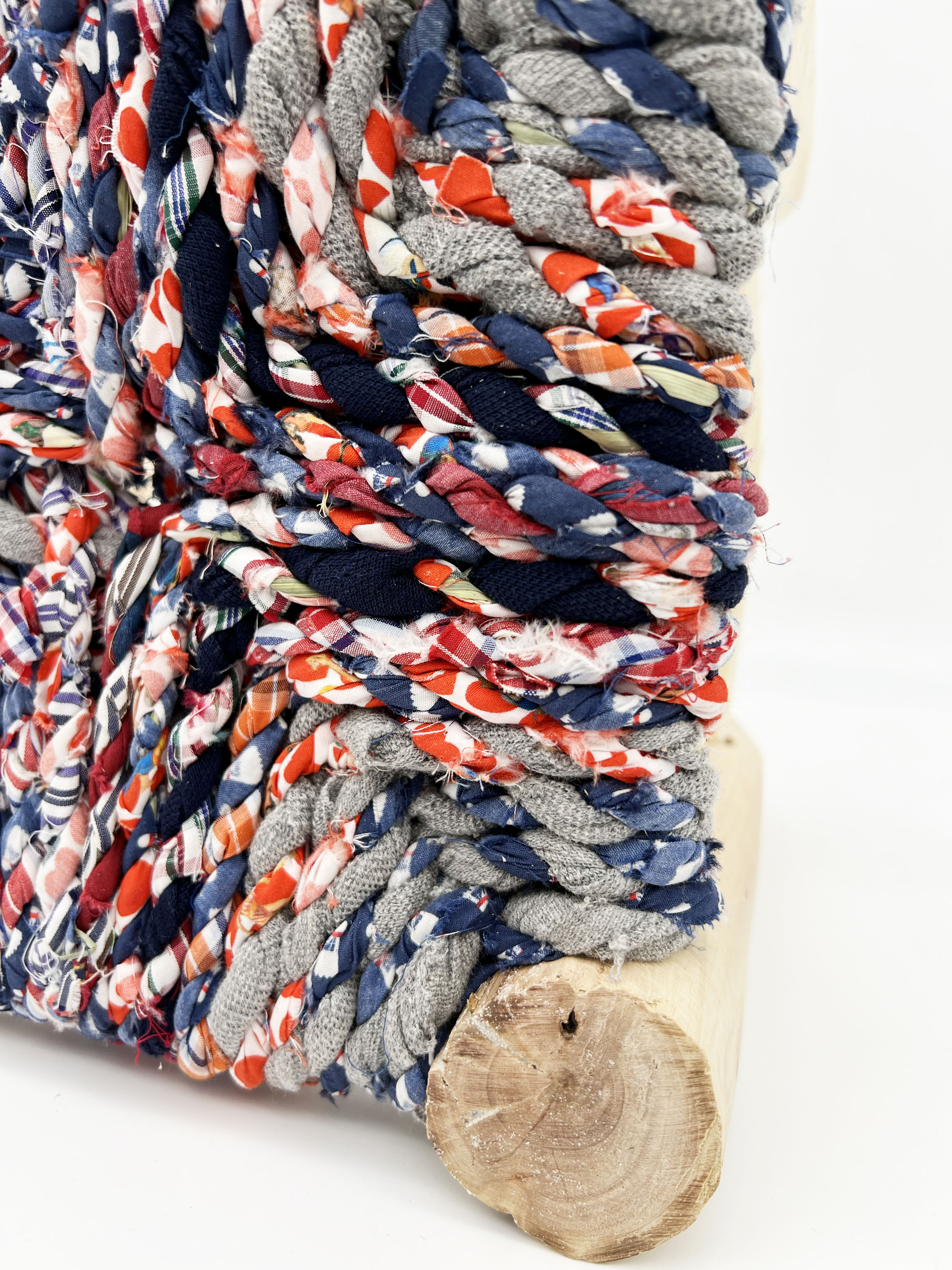 Moroccan mini stool Boucherouite