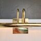 Regency Brass Acrylic Cabinet Lamp by Lumina, 1980s, Set of 3