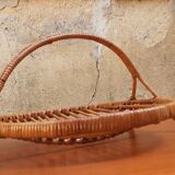 Vintage fruit cup year 50 rattan