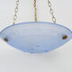 Suspension cava Art Deco 1 Fire in blue glass. Signed Delmas. Year 30