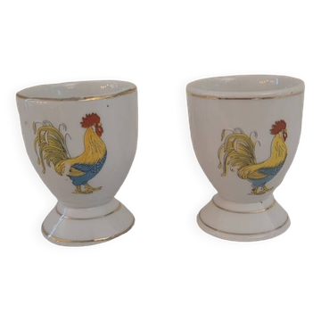 French rooster egg cups
