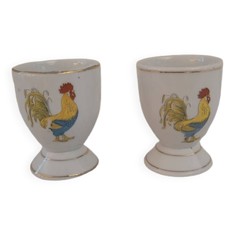 French rooster egg cups
