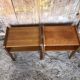 Pair of scandinavian vintage wood bedside tables