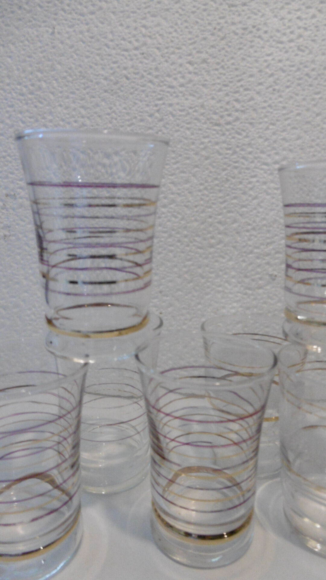 Antique mustard glasses