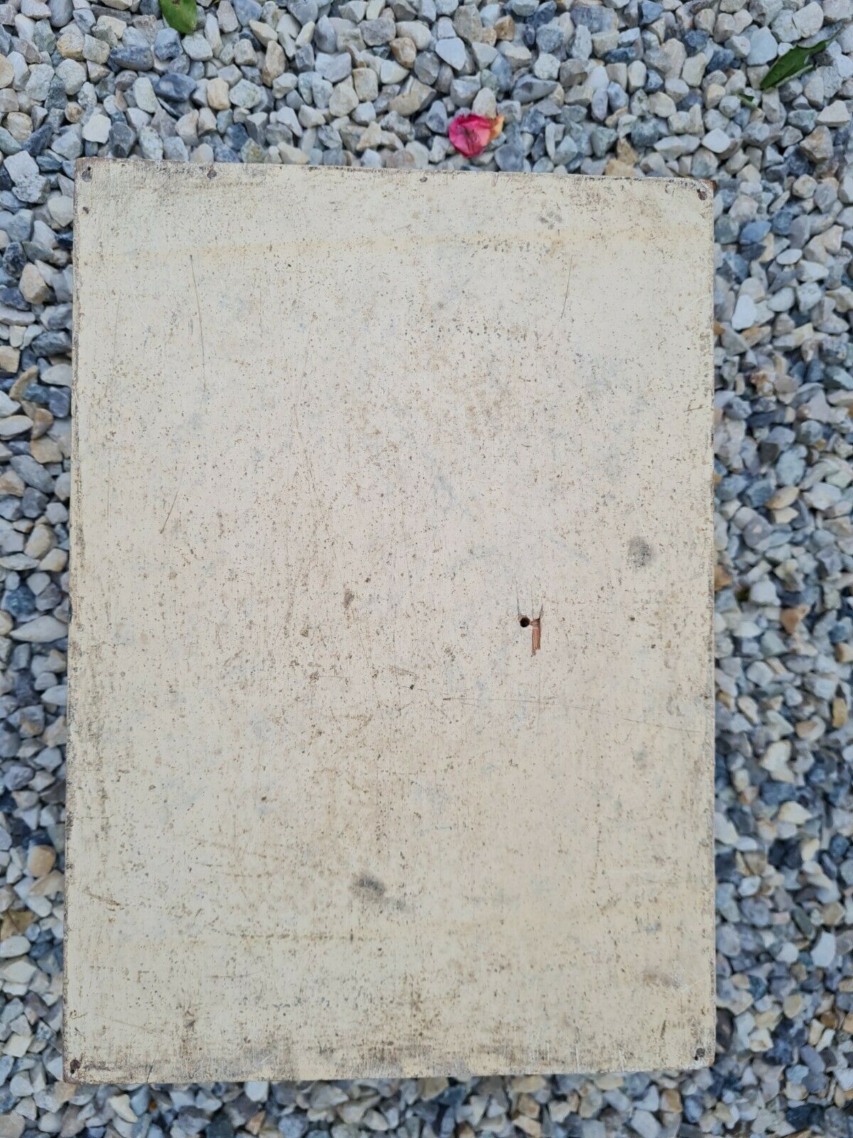 Portable pharmacy box made of vintage wood