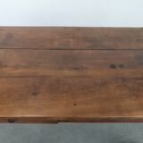 Elegant and subtle antique French dining table made of fruitwood