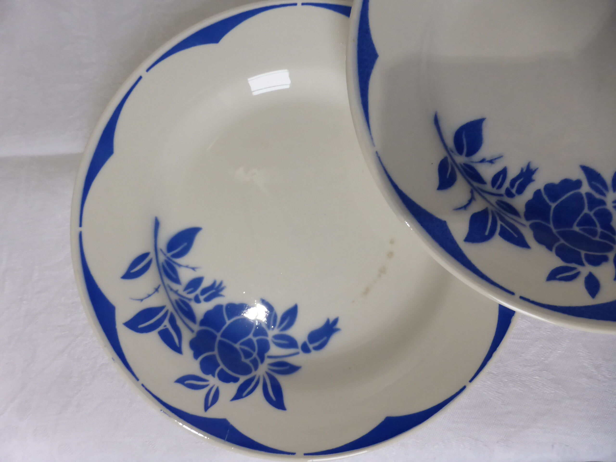 4 flat plates of Digoin Sarreguemines model Corsica 211209