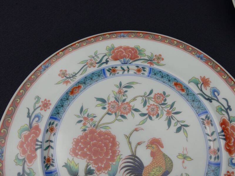 2 assiettes plates décor "Au Coq" Haviland
