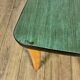 Lot of 6 chairs bistro green wood 50s
