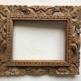 Carved wooden frame