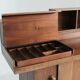 Buffet vintage par Silvio Coppola pour Bernini en bois de noyer, années 1960.