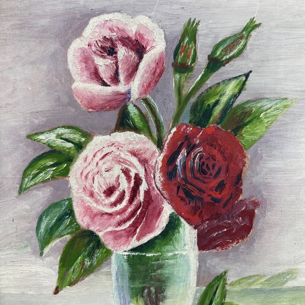 Still life bouquet of rose 1947