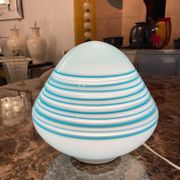 Lampe - Barbini - Murano bleu - années 70