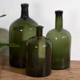 Anciennes bouteilles vert olive (vers 1920). Ensemble 3 pièces #11