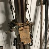 5 pairs of old wood skis 1900