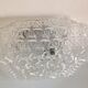 Vintage 60-70s structured glass square ceiling light