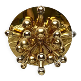 Atomic Brass Ceiling Light in Modern German Mid-Century by Dorothee Becker for Cosack, 1970s