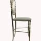 Italian Side Chair in Golden Brass by Giuseppe Gaetano Descalzi for Chiavar