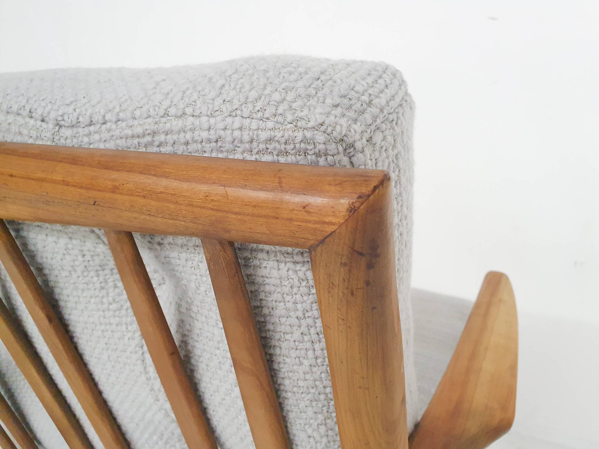 Solid oak antique dining chairs, with hand carved back rests. The chairs have no screws only wooden