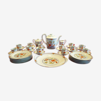 Service à dessert de limoges, porcelaine de la Licorne, édition limité 2500 exemplaires