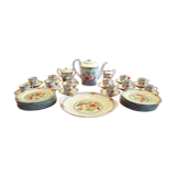 dessert service of limoges, porcelain of the Unicorn, limited edition 2500 copies