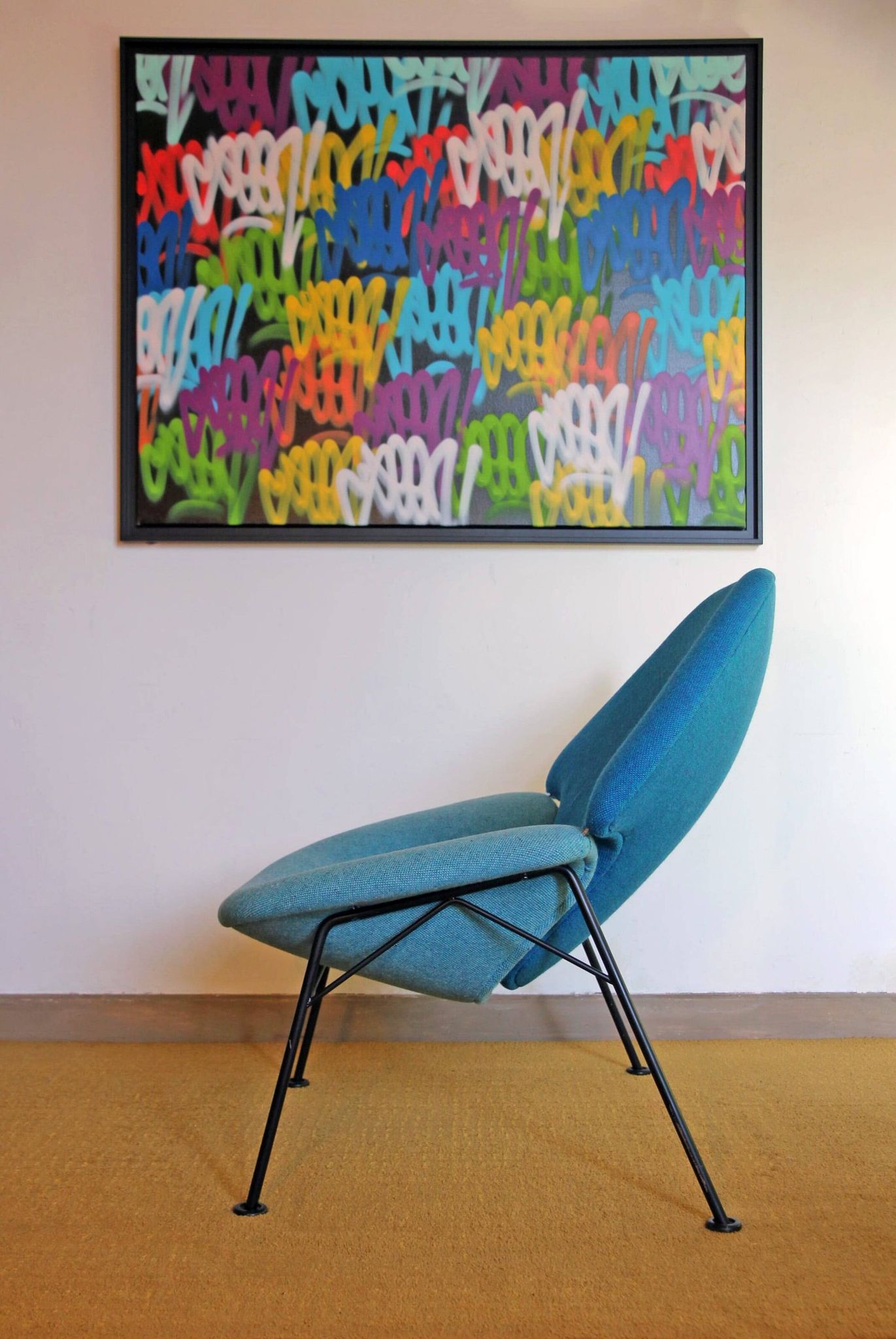 Model F555 armchair by Pierre Paulin, published by Artifort in the 1960s.