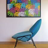 Model F555 armchair by Pierre Paulin, published by Artifort in the 1960s.