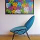 Model F555 armchair by Pierre Paulin, published by Artifort in the 1960s.