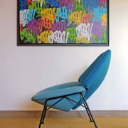 Model F555 armchair by Pierre Paulin, published by Artifort in the 1960s.