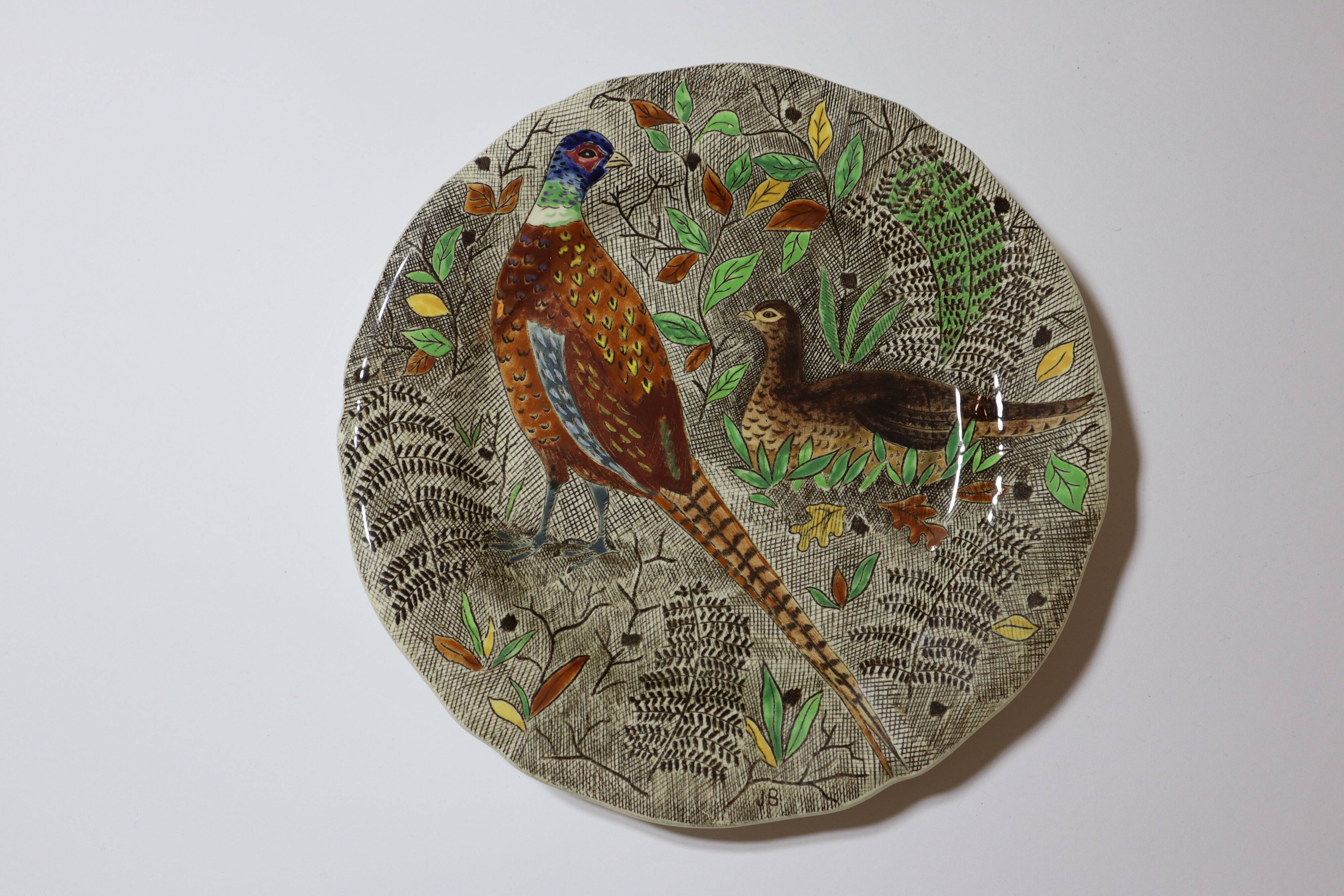 Gien Rambouillet Pheasant flat plate