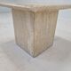 Table basse italienne en travertin, années 1980