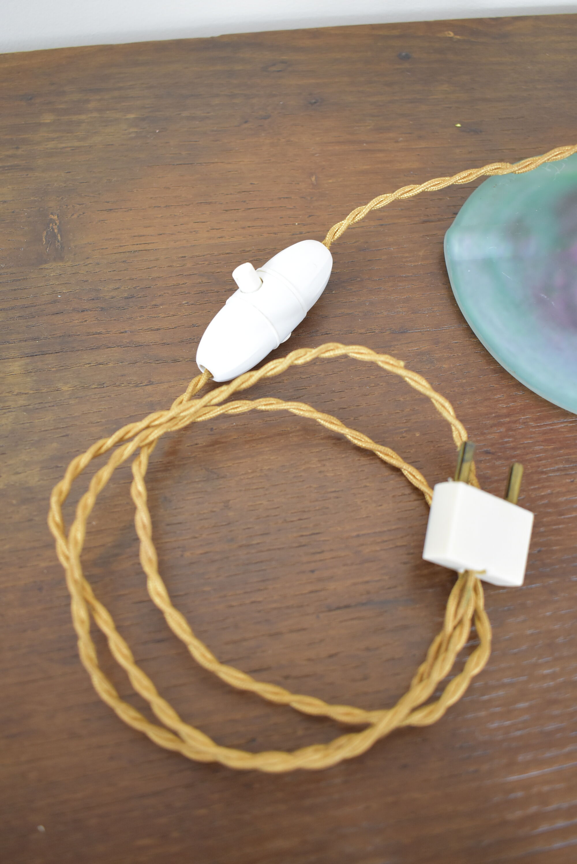 glass paste lamp foot by A. France