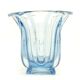 Art Deco vase, pressed glass, Zawiercie Glassworks, Poland, 1930s