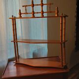 Wall shelf in bamboo-style marisier, late XIXė