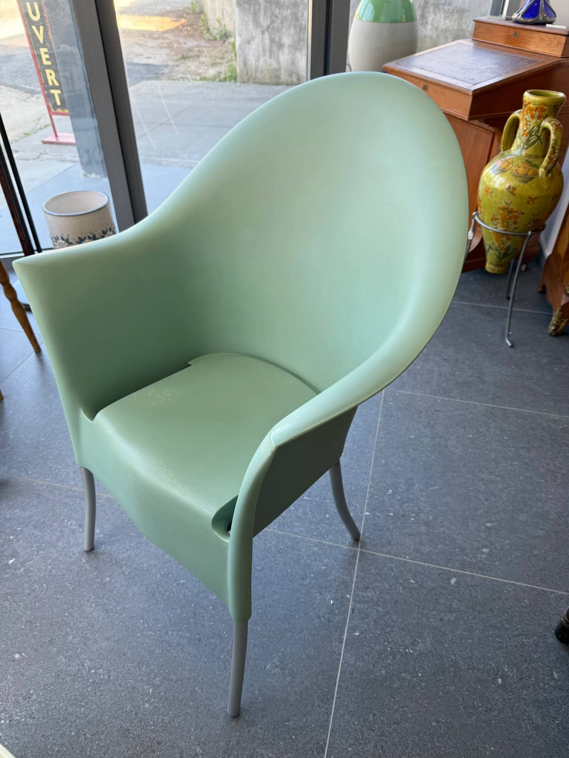 Lord YO armchair by Philippe Starck for Aleph / Kartell – celadon green