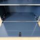 USM Haller sideboard, medium grey RAL 7004, 4 compartments with 2 flaps, Switzerland, 2000s